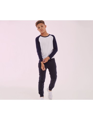 S-SM271-Kids Long Sleeved Baseball T